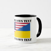 American support towards Ukraine Throw Pillow マグカップ (正面右)