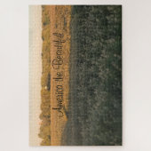 American the Beautiful Fields of Grain ジグソーパズル (縦)