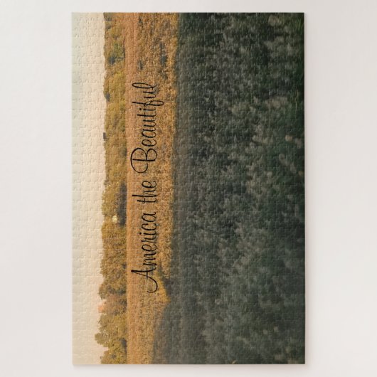 American the Beautiful Fields of Grain ジグソーパズル (縦)