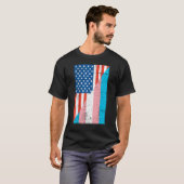 American Transgender Flag Transgender Tシャツ (正面フル)