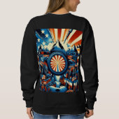 American Trend Hoodie – Casual Street Style Sweats スウェットシャツ (裏面)