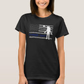 American US Flag Cheer Dad 4th of July Father's Da Tシャツ (正面)