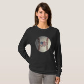 American USA Flag With Retro 99 Baseball Number 99 Tシャツ (正面フル)