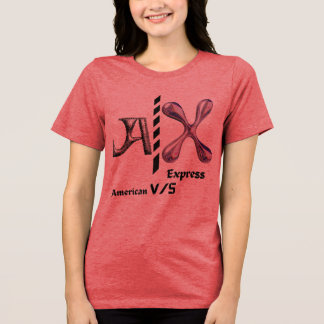 American v/s表現女子はっきりした&スタイリッシュ トライブレンドＴシャツ