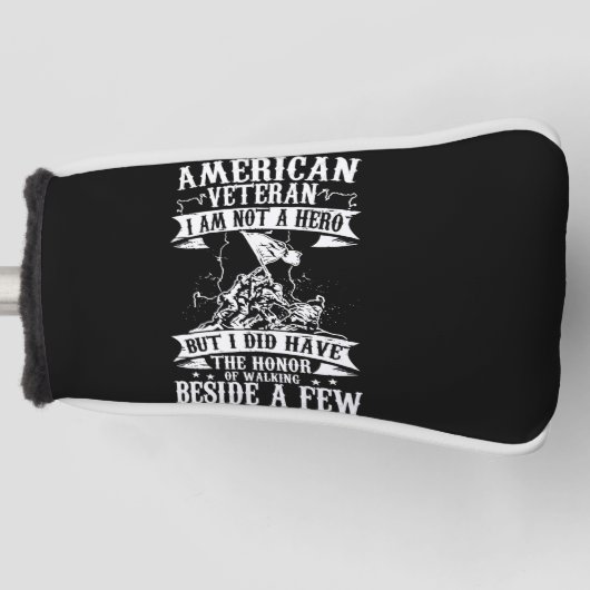 american veteran i'm not a hero but i did have the ゴルフヘッドカバー (正面)