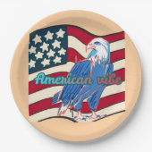 American vibe peach ペーパープレート (正面)