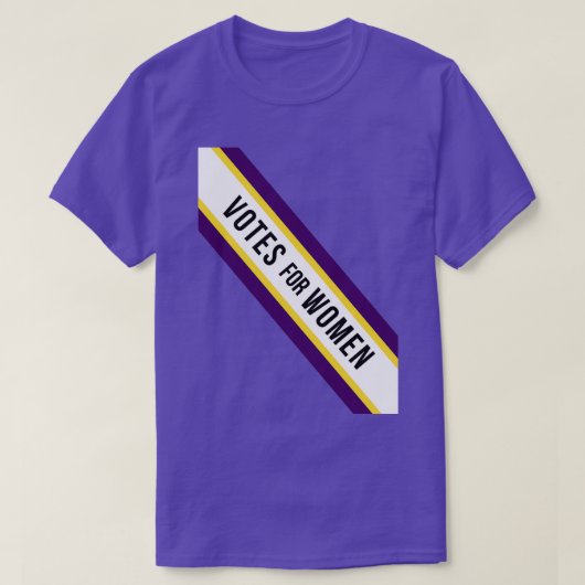 American Votes for Women Suffragette Sash Tシャツ (デザイン正面)