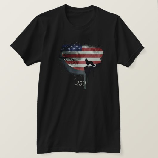 American Watchdog - Border Collie T-Shirt Tシャツ (デザイン正面)
