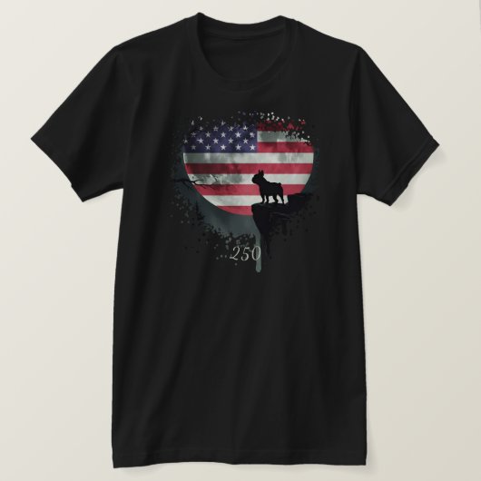 American Watchdog - French Bulldog T-Shirt Tシャツ (デザイン正面)