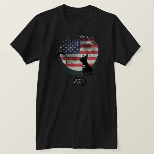 American Watchdog - French Bulldog T-Shirt Tシャツ (デザイン正面)