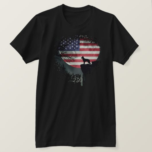 American Watchdog - German Shepherd T-Shirt Tシャツ (デザイン正面)