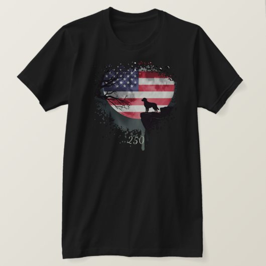 American Watchdog - Golden Retriever T-Shirt Tシャツ (デザイン正面)
