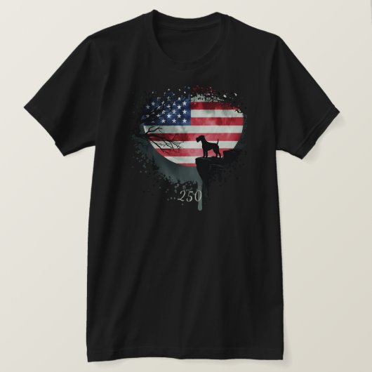 American Watchdog - Irish Terrier T-Shirt Tシャツ (デザイン正面)