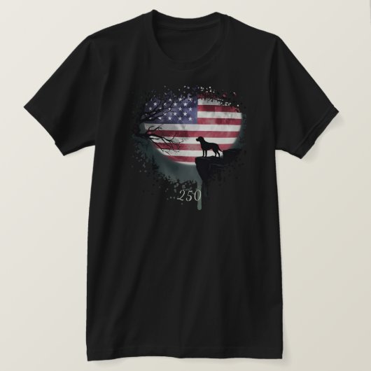 American Watchdog - Labrador Retriever T-Shirt Tシャツ (デザイン正面)