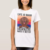 American Water Spaniels Makes Your Life Good Vinta Tシャツ (正面)