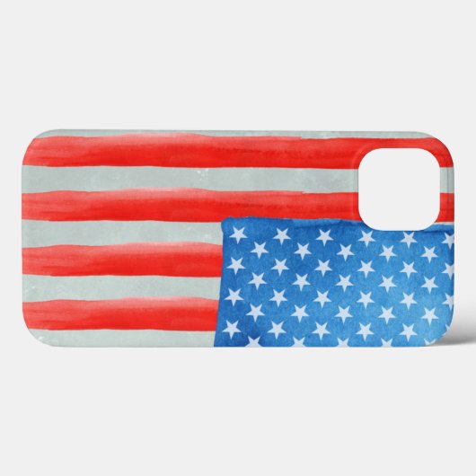 American Watercolor Flag Case-Mate iPhoneケース (裏面 (横))