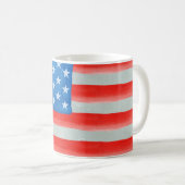 American Watercolor Flag Case-Mate iPhone Case コーヒーマグカップ (正面右)