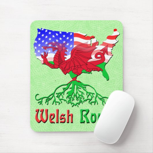 American Welsh Roots Mousemat マウスパッド (マウス)