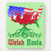 American Welsh Roots Mousemat マウスパッド (正面)