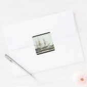 American Whaler、Nathaniel Currierによる彫刻 スクエアシール (封筒)