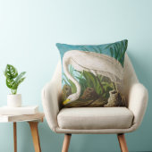 American White Heron by John James Audubon クッション (椅子)