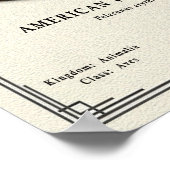 American White Pelican Zoology Series Poster ポスター (角)