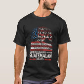 American with Guatemalan Roots Patriotic Guatemala Tシャツ (正面)