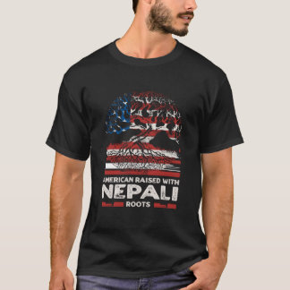 American with Nepali Roots Patriotic Nepal Patriot Tシャツ