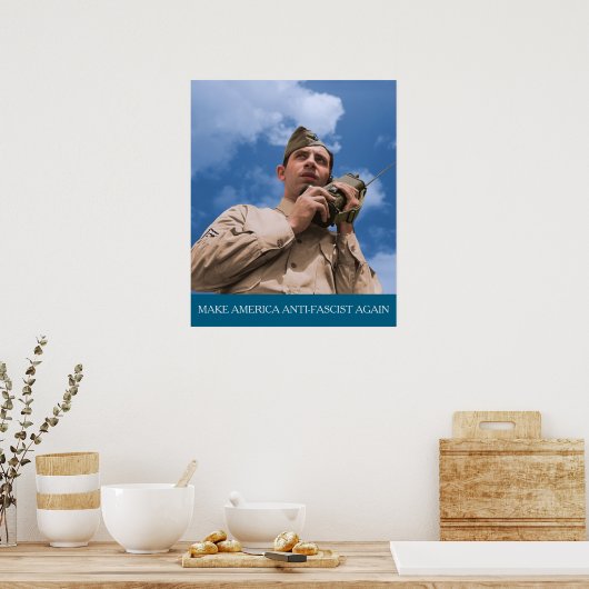 American WWII Radio Operator MAAFA ポスター (キッチン)