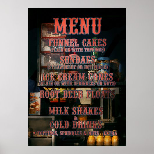 Americana – メニュー ポスター (正面)