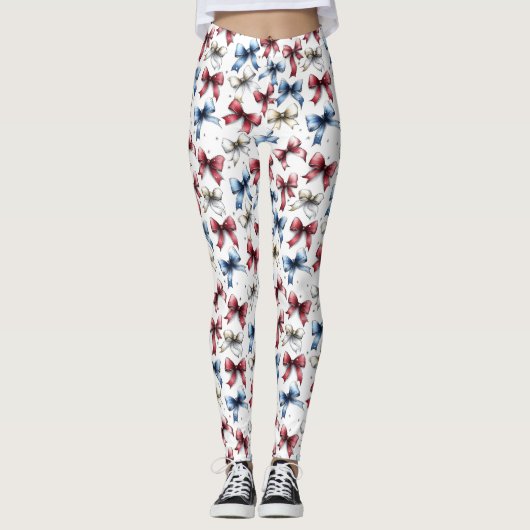 Americana Coquette Bow Leggings レギンス (正面)