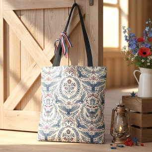 Americana Eagles Floral Stars & Stripes ID1298 トートバッグ