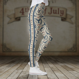 Americana Eagles Floral Stars & Stripes  ID1298 レギンス