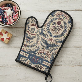 Americana Eagles Floral Stars & Stripes  ID1298 鍋つかみ