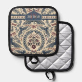 Americana Eagles Floral Stars & Stripes  ID1298 鍋敷き (正面/裏面)