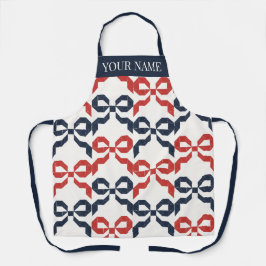 Americana Folk Art Bow Quilt Pattern エプロン