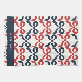 Americana Folk Art Bow Quilt Pattern キッチンタオル