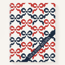 Americana Folk Art Bow Quilt Pattern Recipe ノートブック