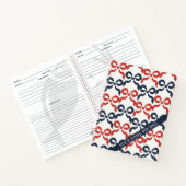 Americana Folk Art Bow Quilt Pattern Recipe ノートブック (内部)