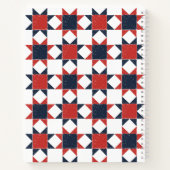 Americana Folk Art Star Quilt Pattern Recipe ノートブック (裏面)