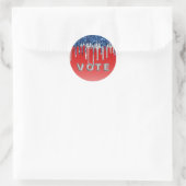 Americana Glitter Drip Vote ラウンドシール (バッグ)