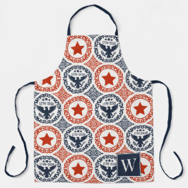 Americana Heritage Eagle Emblem Monogram エプロン