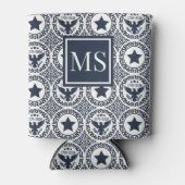 Americana Heritage Eagle Medallion Monogram 缶クーラー (正面)