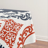 Americana Heritage Eagle Medallion -Navy Red Cream テーブルクロス (インサイチュ)