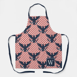 Americana Heritage Eagle Stripe Monogram エプロン