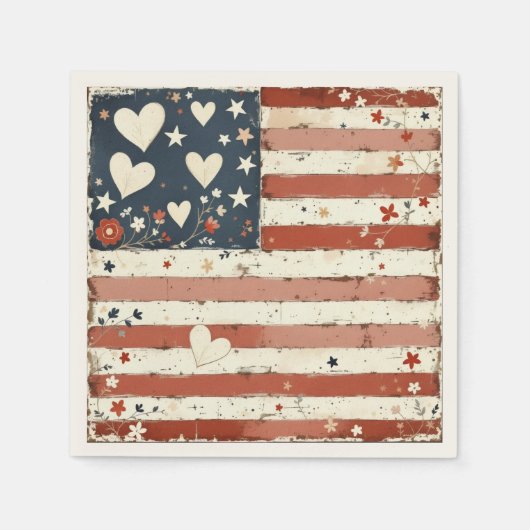 Americana Napkins スタンダードカクテルナプキン (正面)