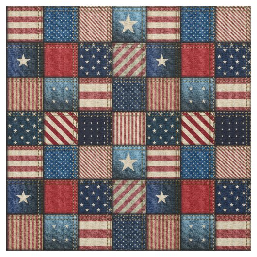 Americana Patchworkイメージファブリック ファブリック (見本)