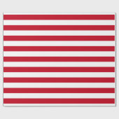 Americana Red And White Stripes ラッピングペーパー (フラット)