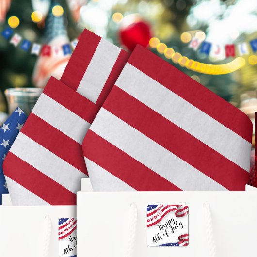Americana Red And White Stripes 薄葉紙