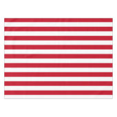 Americana Red And White Stripes Patriotic テーブルクロス (正面(横))